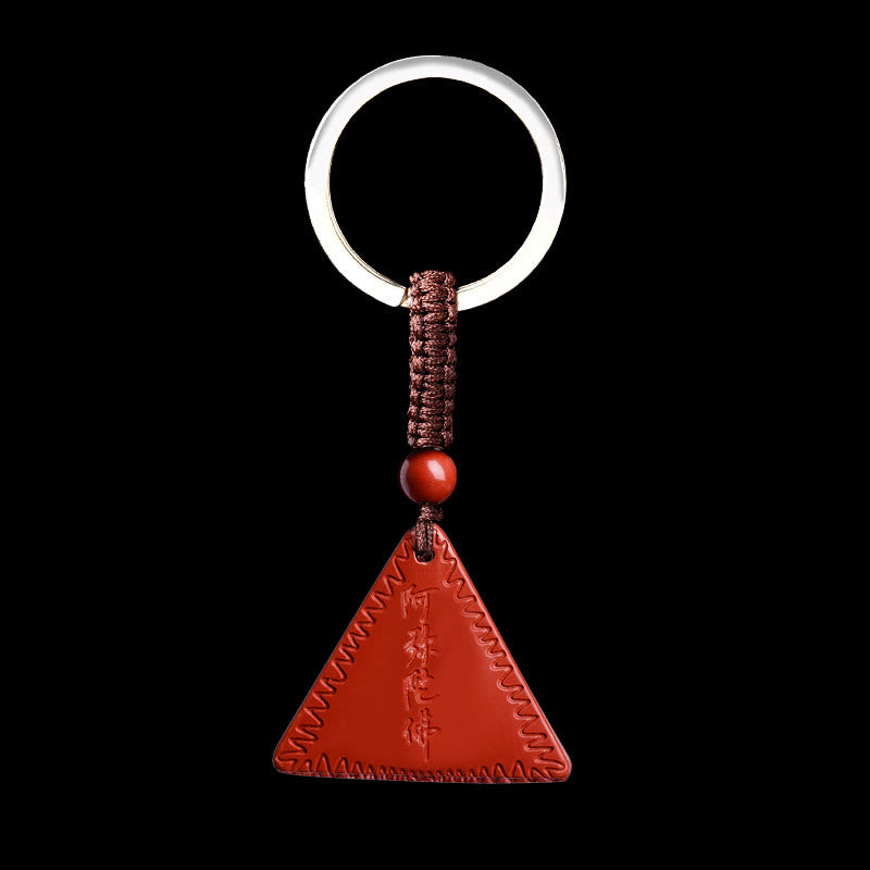 Cinnabar Amitabha Calm Necklace Pendant