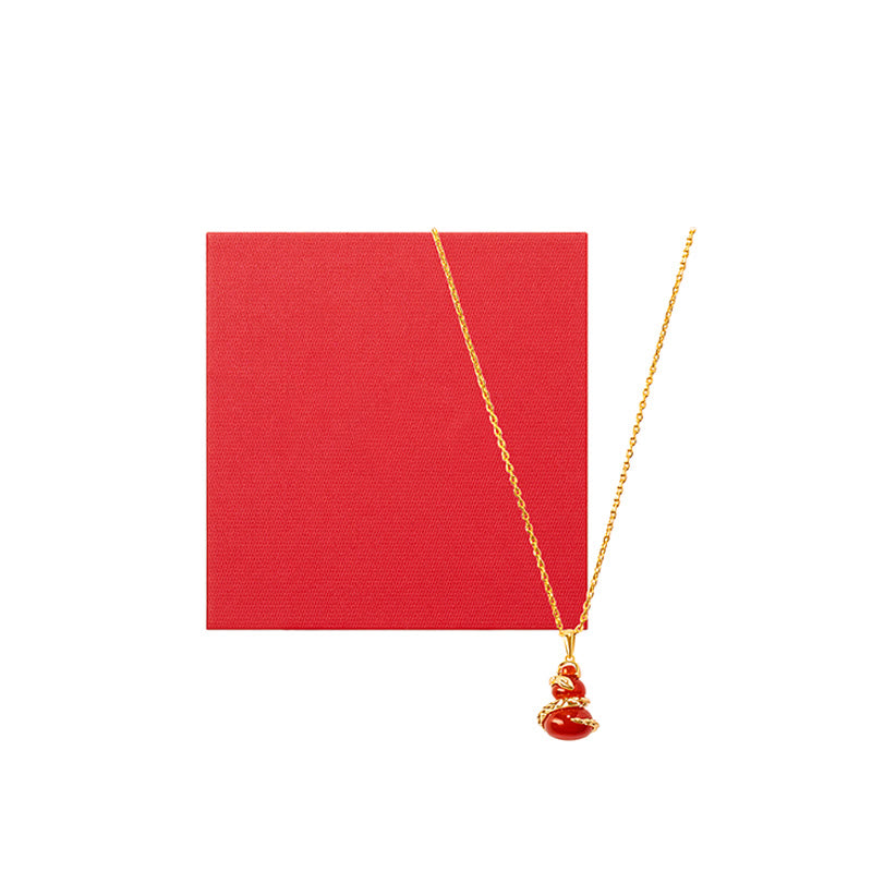 Red Agate Year Of The Snake Gourd Luck Bracelet Necklace Pendant (Extra 30% Off | USE CODE: FS30)