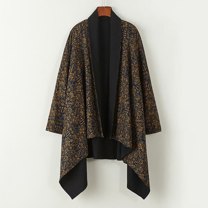 Fall Men's Cotton Mid-length Coat Double-sided Jacket