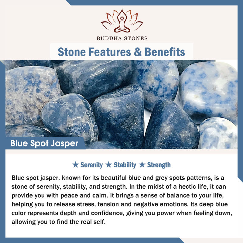 White Turquoise Picasso Jasper Blue Spot Jasper Relaxation Bracelet