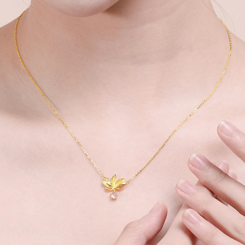 925 Sterling Silver Lotus Keep away evil spirits Necklace Pendant