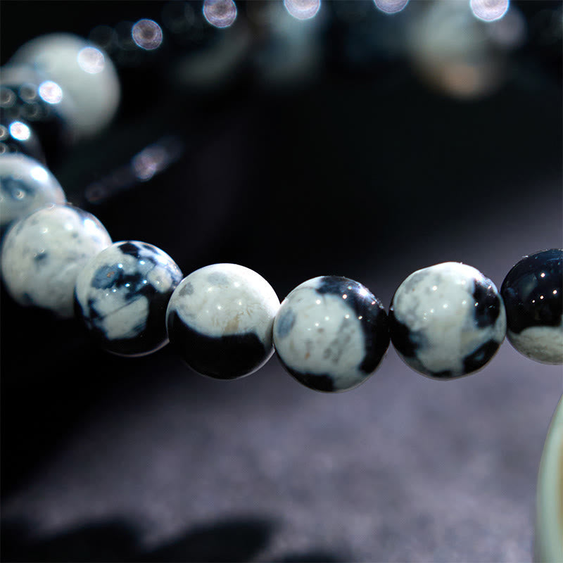 "May the Stars Guide Your Dreams" Orca Agate Bracelet Includes Gift Message Card