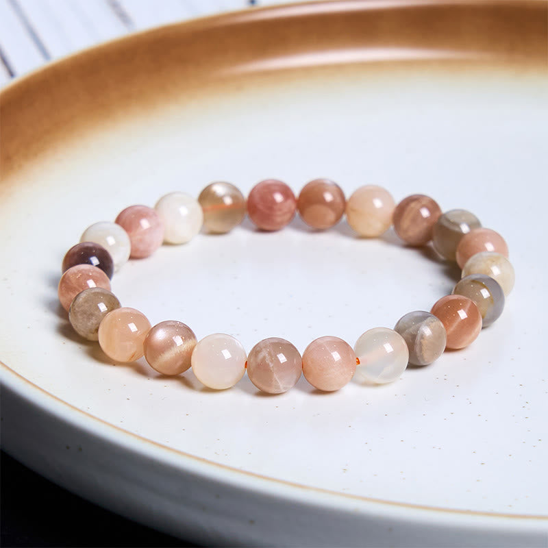 Peach Moonstone Healing Bracelet