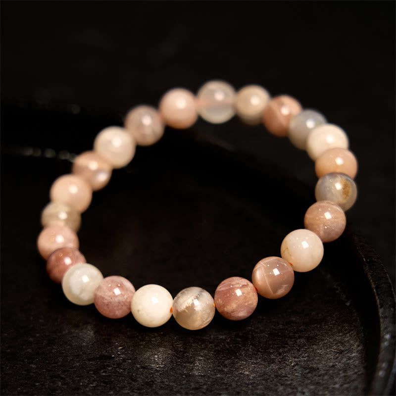 Peach Moonstone Healing Bracelet