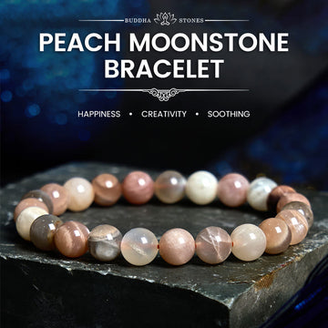 Peach Moonstone Healing Bracelet