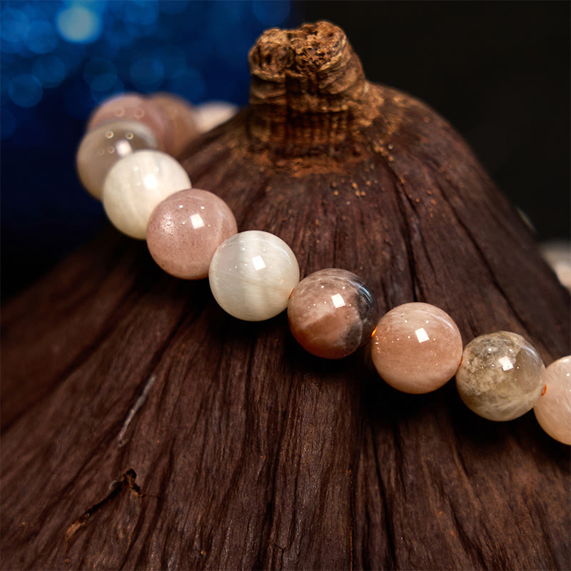 Peach Moonstone Healing Bracelet