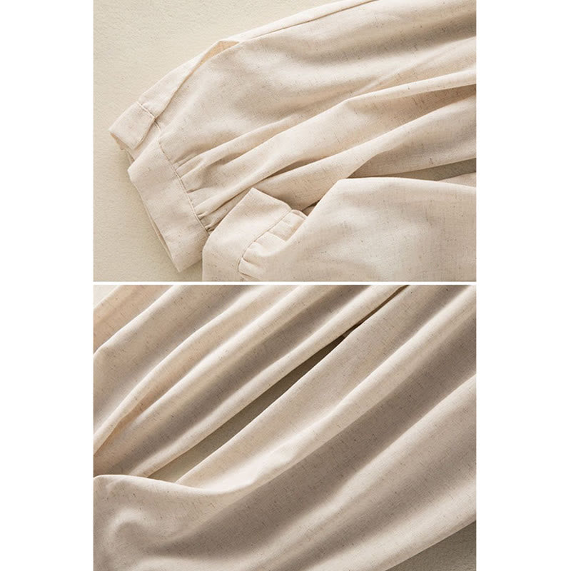 Breathable Cotton Drawstring Meditation Harem Pants