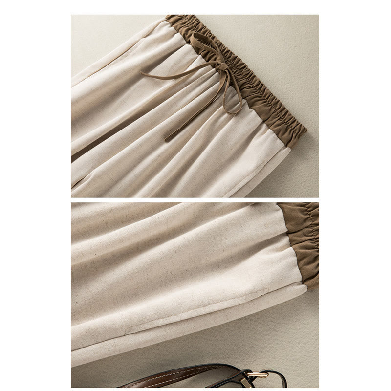 Breathable Cotton Drawstring Meditation Harem Pants