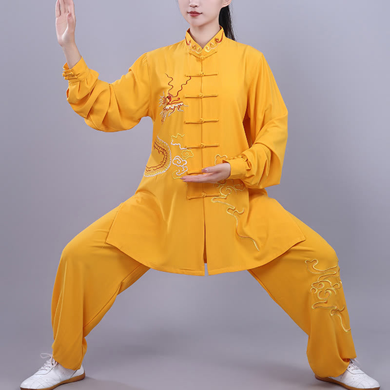 Breathable Cotton Frog-Button Qigong Meditation Suit Set