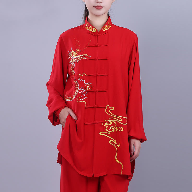 Breathable Cotton Frog-Button Qigong Meditation Suit Set