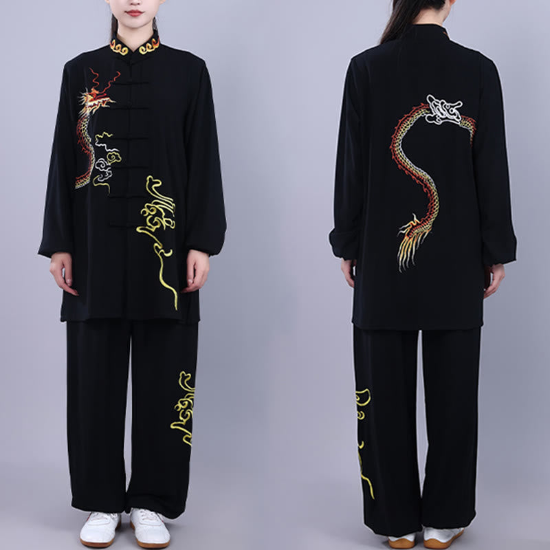 Breathable Cotton Frog-Button Qigong Meditation Suit Set