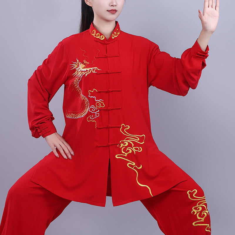 Breathable Cotton Frog-Button Qigong Meditation Suit Set