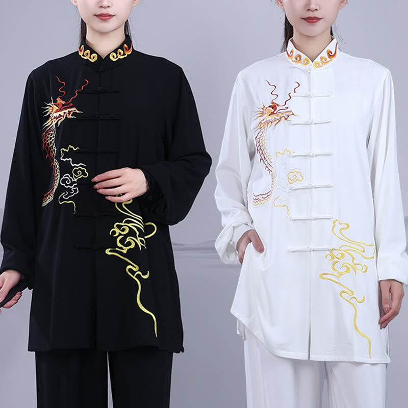 Breathable Cotton Frog-Button Qigong Meditation Suit Set
