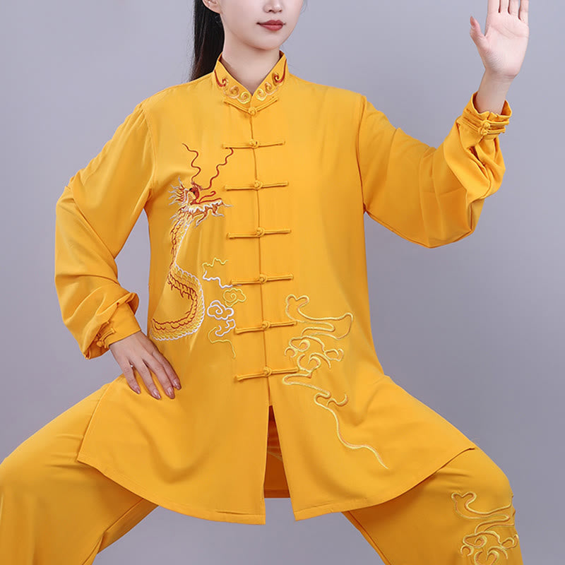 Breathable Cotton Frog-Button Qigong Meditation Suit Set