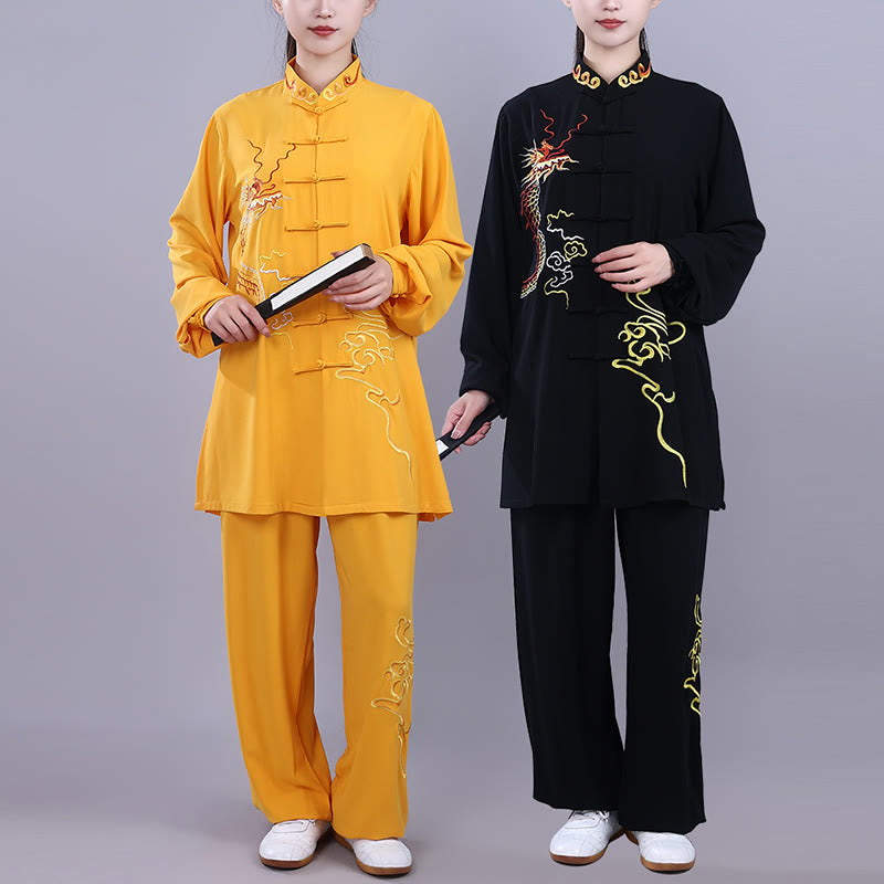 Breathable Cotton Frog-Button Qigong Meditation Suit Set