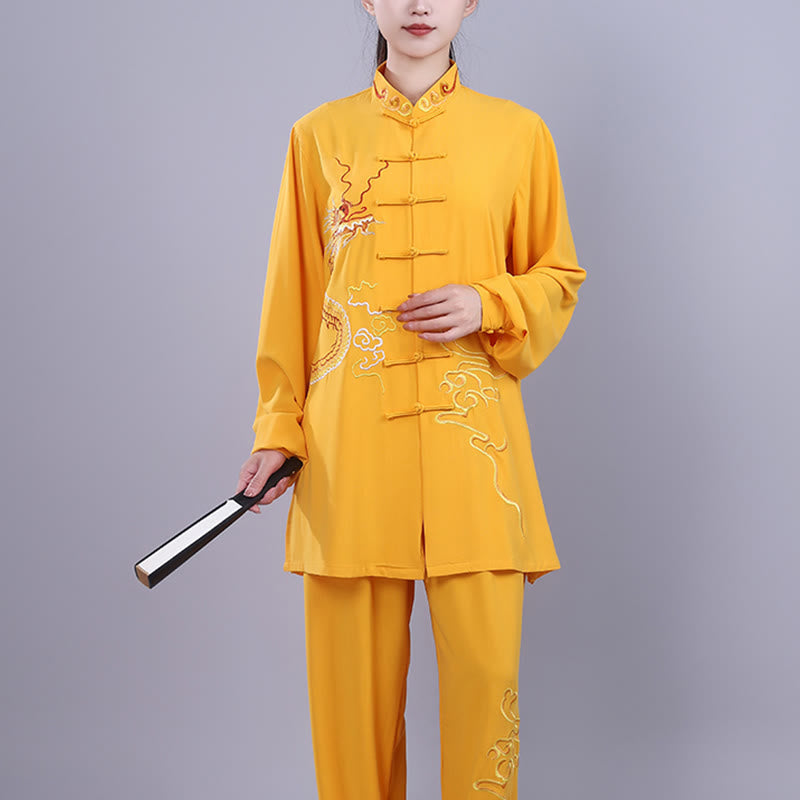 Breathable Cotton Frog-Button Qigong Meditation Suit Set