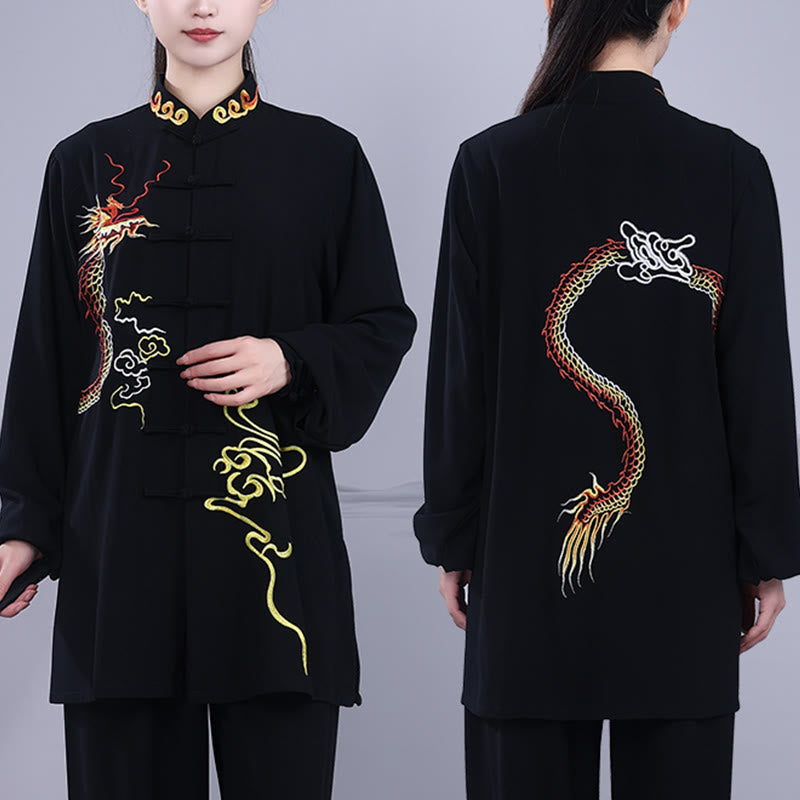 Breathable Cotton Frog-Button Qigong Meditation Suit Set
