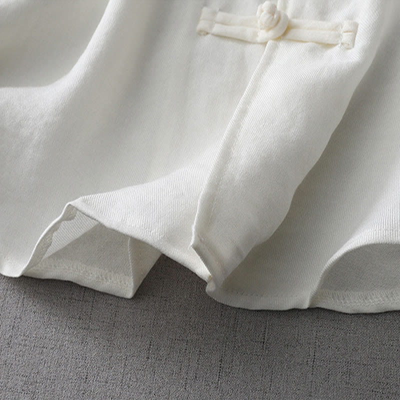 Solid Color Button Long Sleeve Women's Shirt