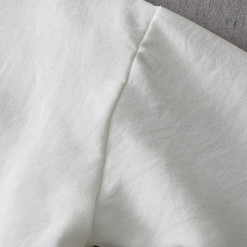 Solid Color Button Long Sleeve Women's Shirt