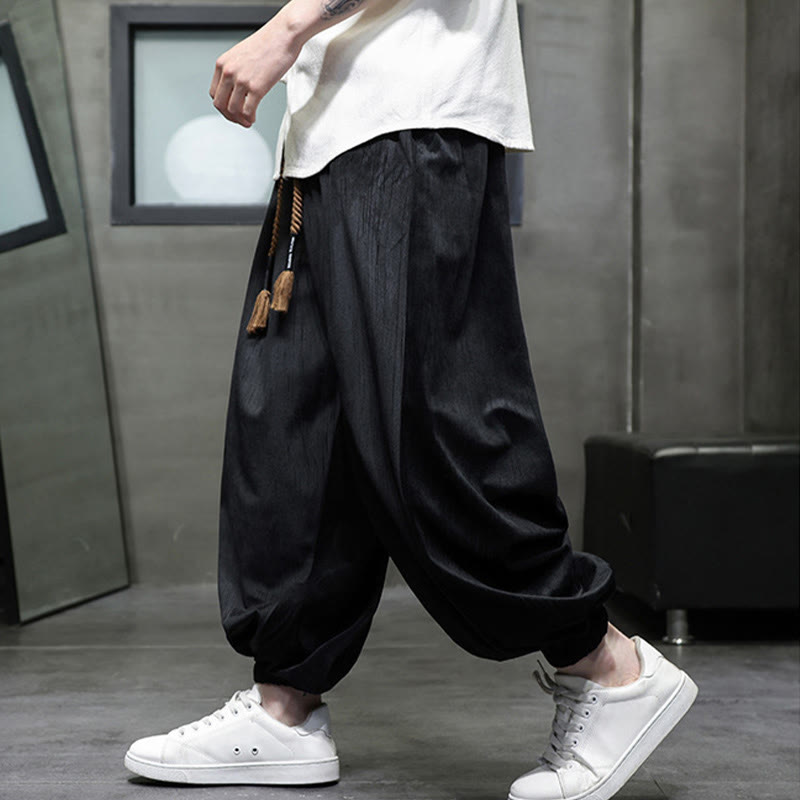 Tactile Corduroy Warm Mindful Men's Harem Pants