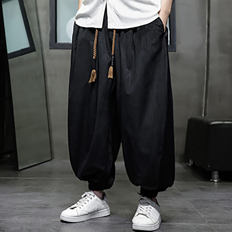 Tactile Corduroy Warm Mindful Men's Harem Pants