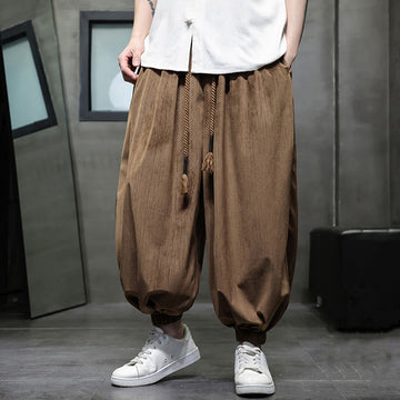 Tactile Corduroy Warm Mindful Men's Harem Pants