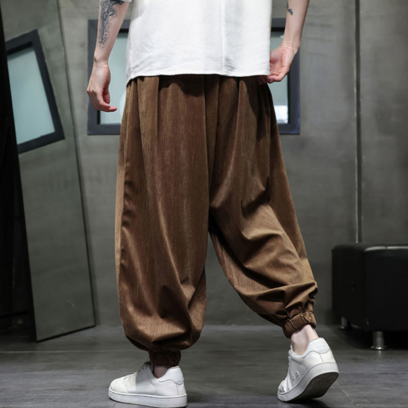 Tactile Corduroy Warm Mindful Men's Harem Pants