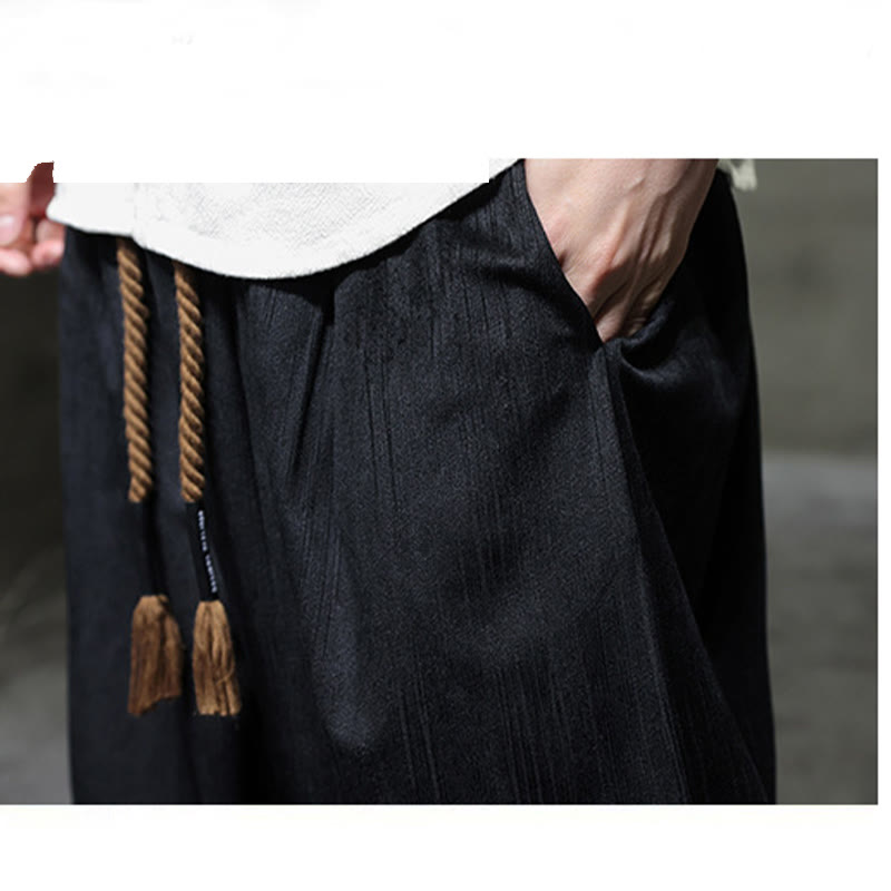 Tactile Corduroy Warm Mindful Men's Harem Pants