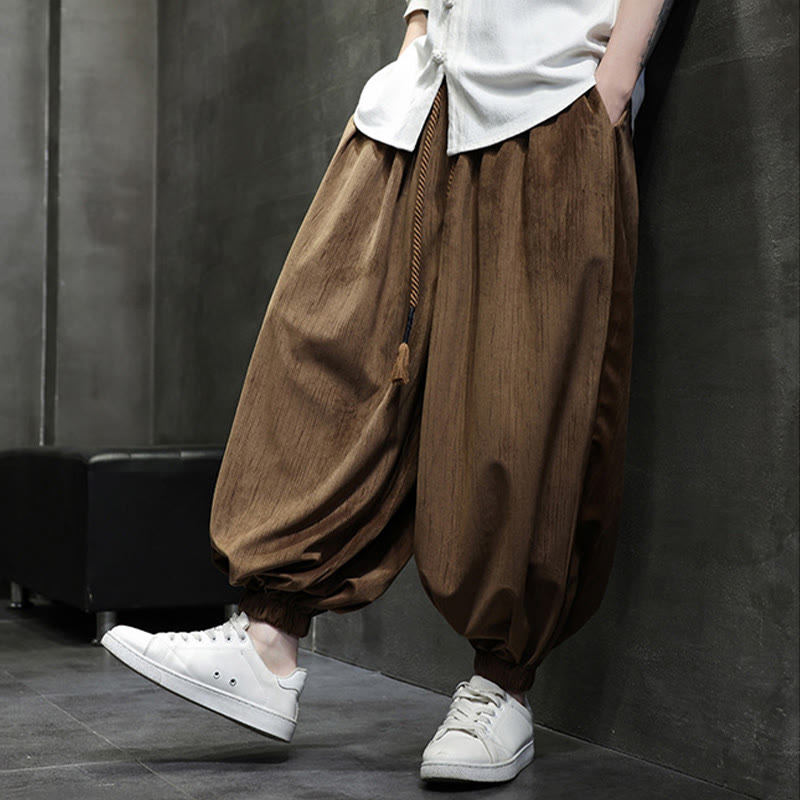 Tactile Corduroy Warm Mindful Men's Harem Pants