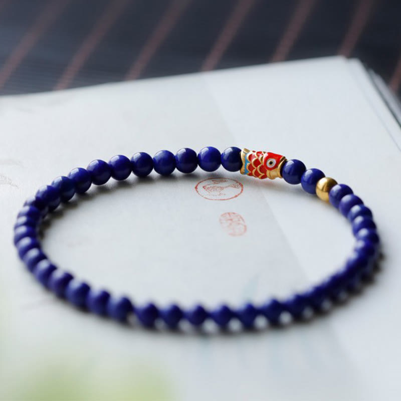 Lazurite Koi Fish Positive Bracelet