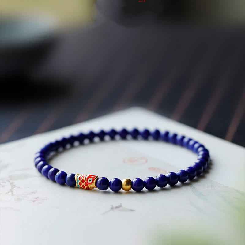 Lazurite Koi Fish Positive Bracelet