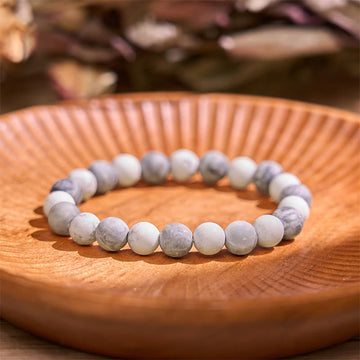 Picasso Jasper White Turquoise Courage Bracelet