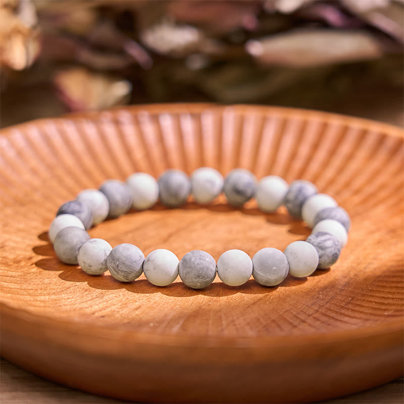 Picasso Jasper White Turquoise Courage Bracelet