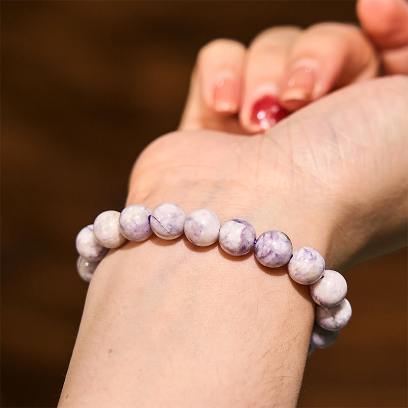 Natural Deep Blue Sodalite Beaded Energy Bracelet