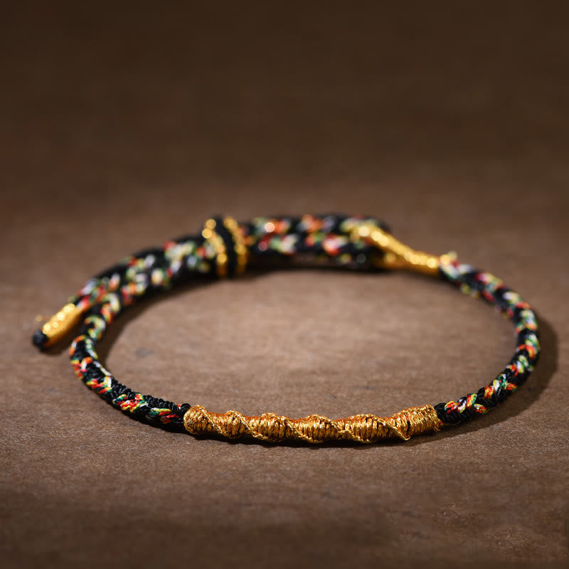 Handcrafted Braided Red String Chinese Zodiac Natal Buddha Cord Bracelet