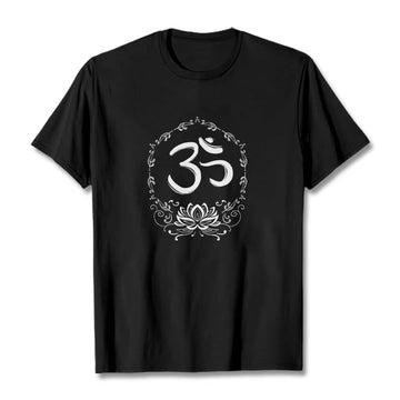OM Lotus Sketch Cotton Tee T-shirt