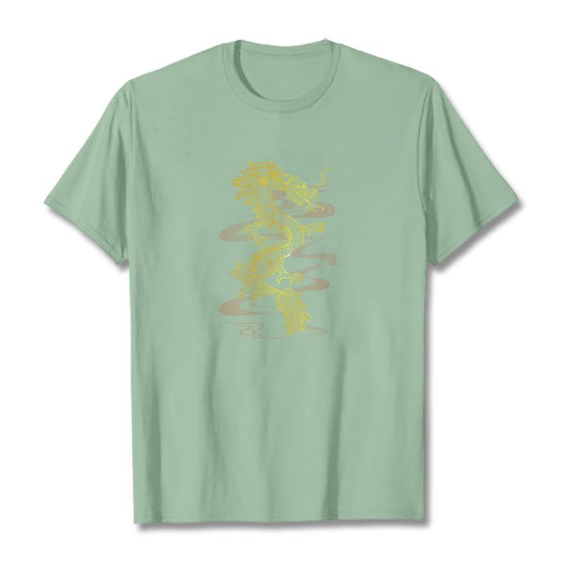 Golden Dragon Cotton Tee T-shirt