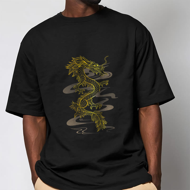 Golden Dragon Cotton Tee T-shirt