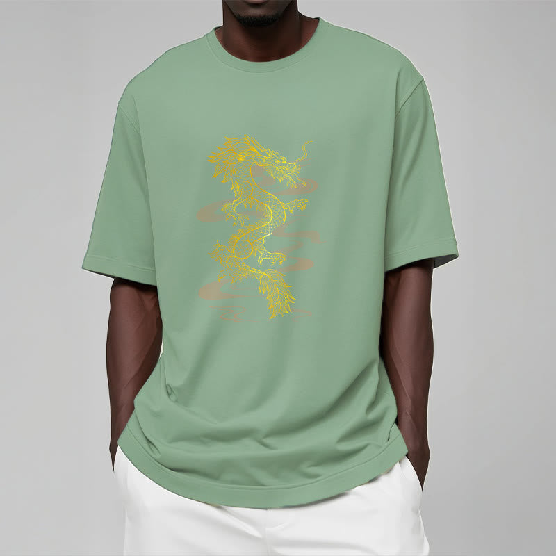 Golden Dragon Cotton Tee T-shirt
