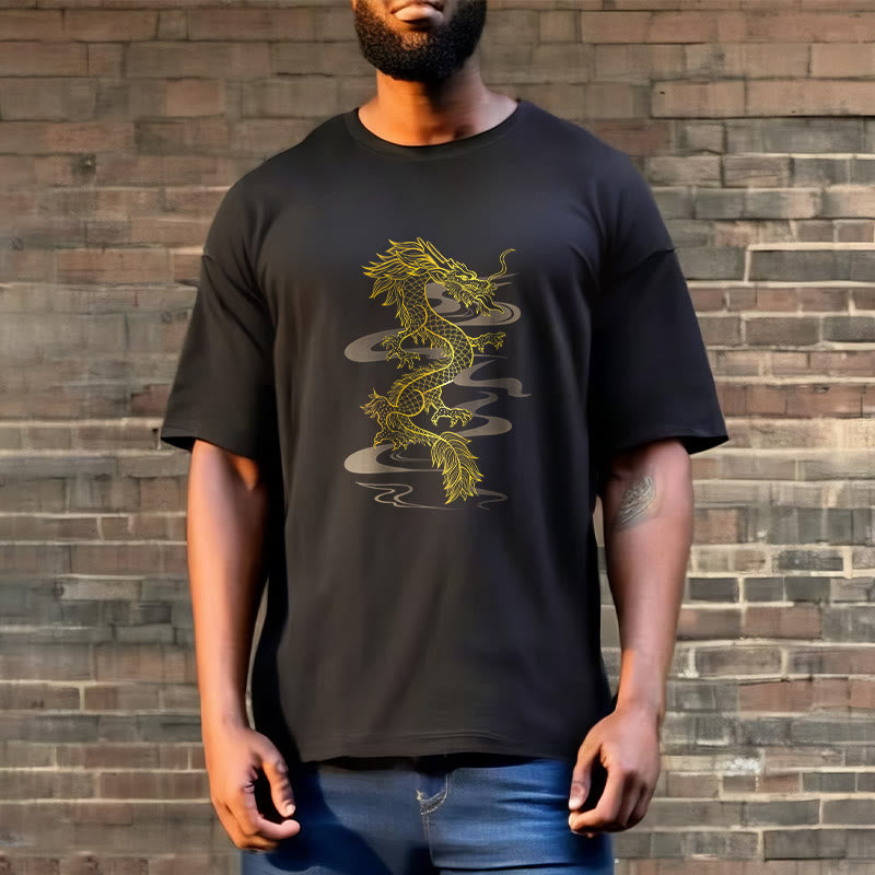Golden Dragon Cotton Tee T-shirt