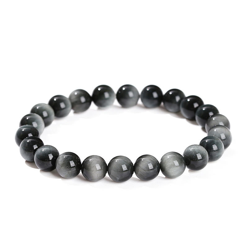 Natural Eagle's Eye Stone Courage Positive Bracelet