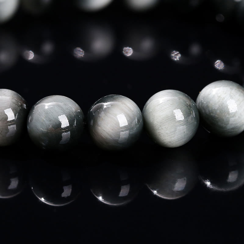 Natural Eagle's Eye Stone Courage Positive Bracelet