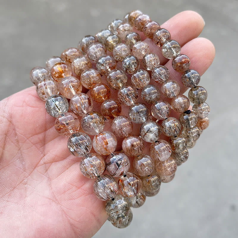 Natural Super Seven Crystal Positive Growth Bracelet