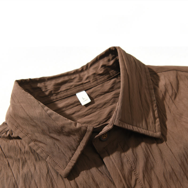 Structured Breathable Long Sleeve Daily Grounding Men's Shirt