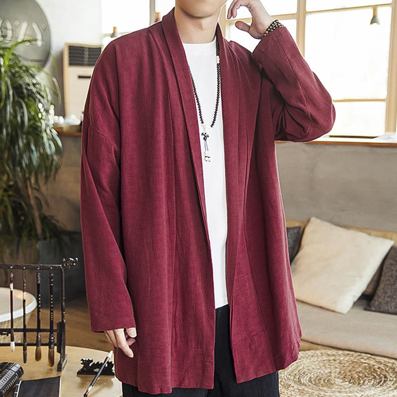 Lightweight Cotton Linen Mid-Length Mindful Transition Coat