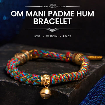 Tibetan Hand-Carved Brass and Copper Om Mani Padme Hum Zakiram Goddess Adjustable Bracelet
