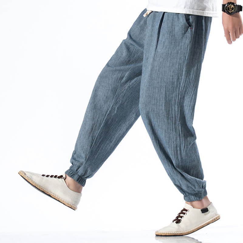 Breathable Linen Straight-Leg Mindful Movement Pants