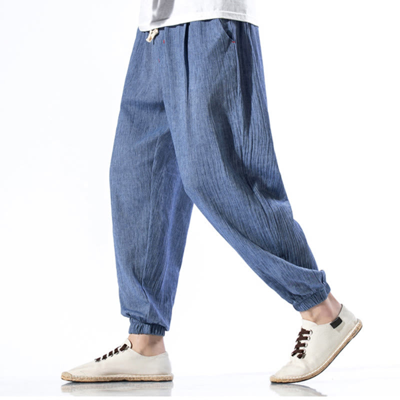 Breathable Linen Straight-Leg Mindful Movement Pants