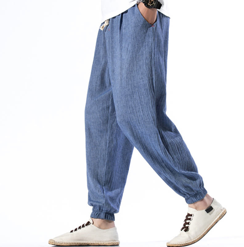 Breathable Linen Straight-Leg Mindful Movement Pants