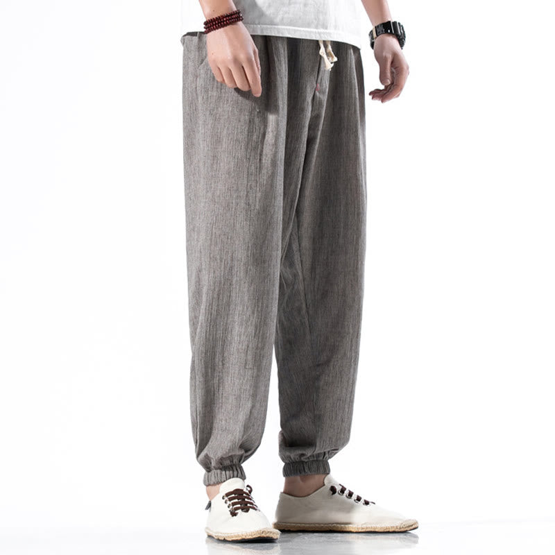 Breathable Linen Straight-Leg Mindful Movement Pants